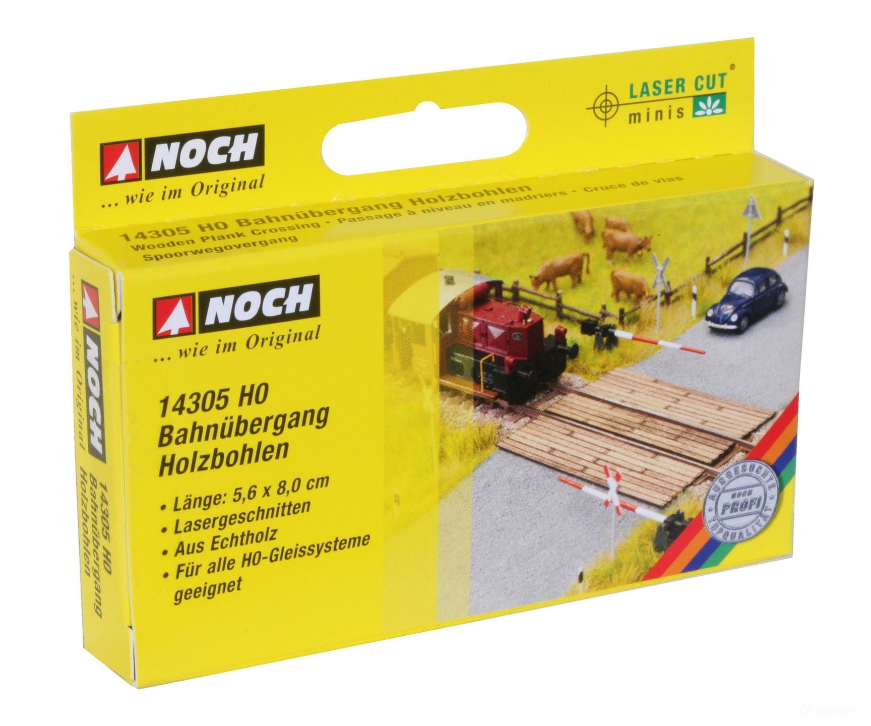 Noch 14305 HO Level Crossing Wooden Planks Scenery Details