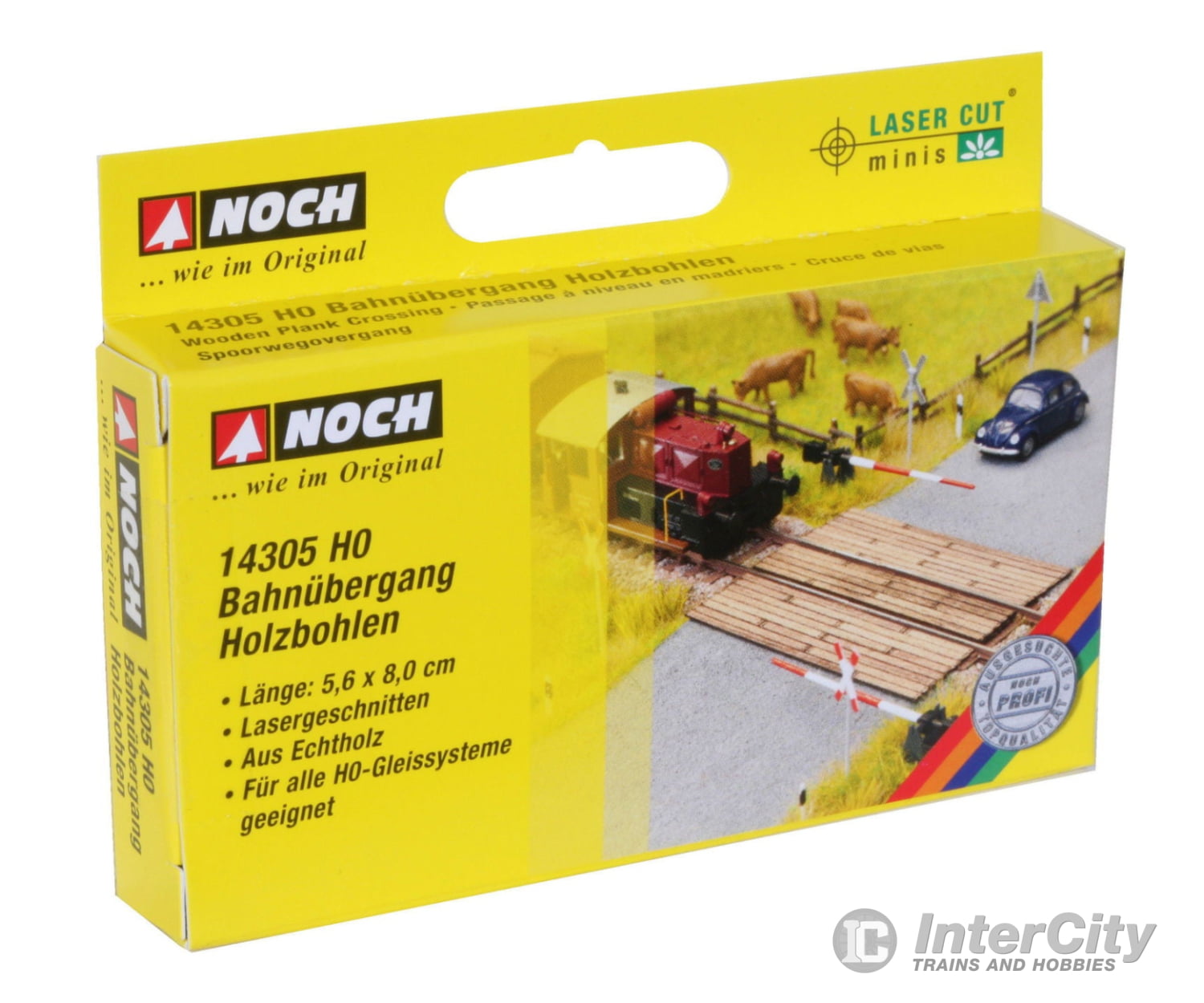 Noch 14305 HO Level Crossing Wooden Planks Scenery Details