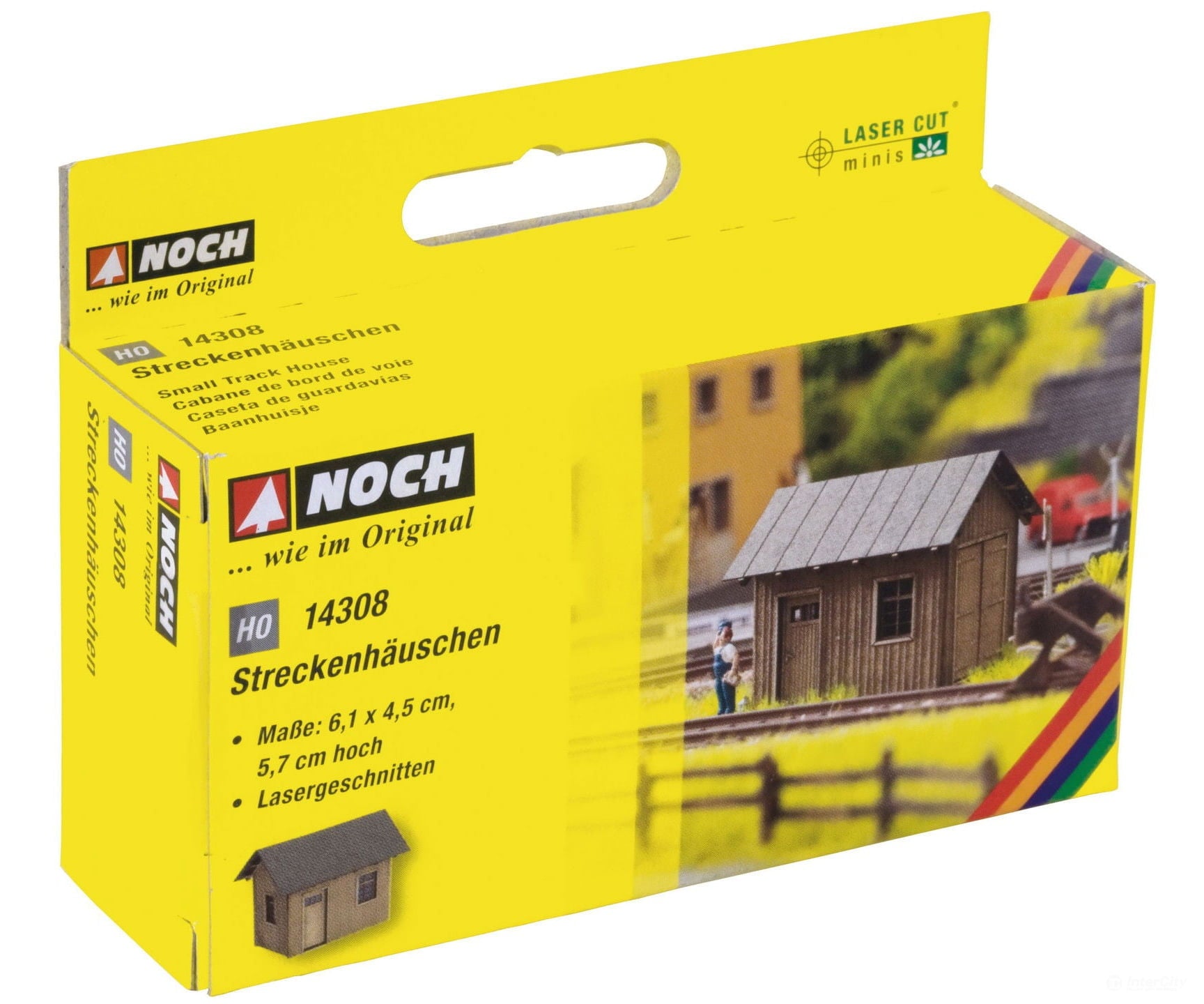 Noch 14308 HO Small Track house Scenery Details