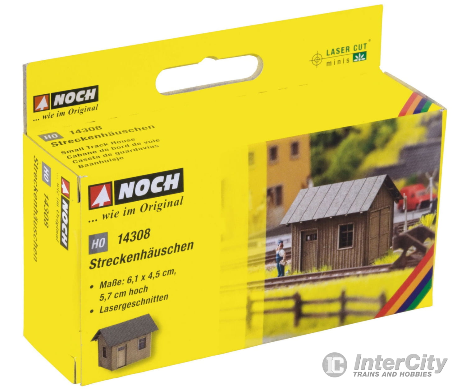 Noch 14308 HO Small Track house Scenery Details