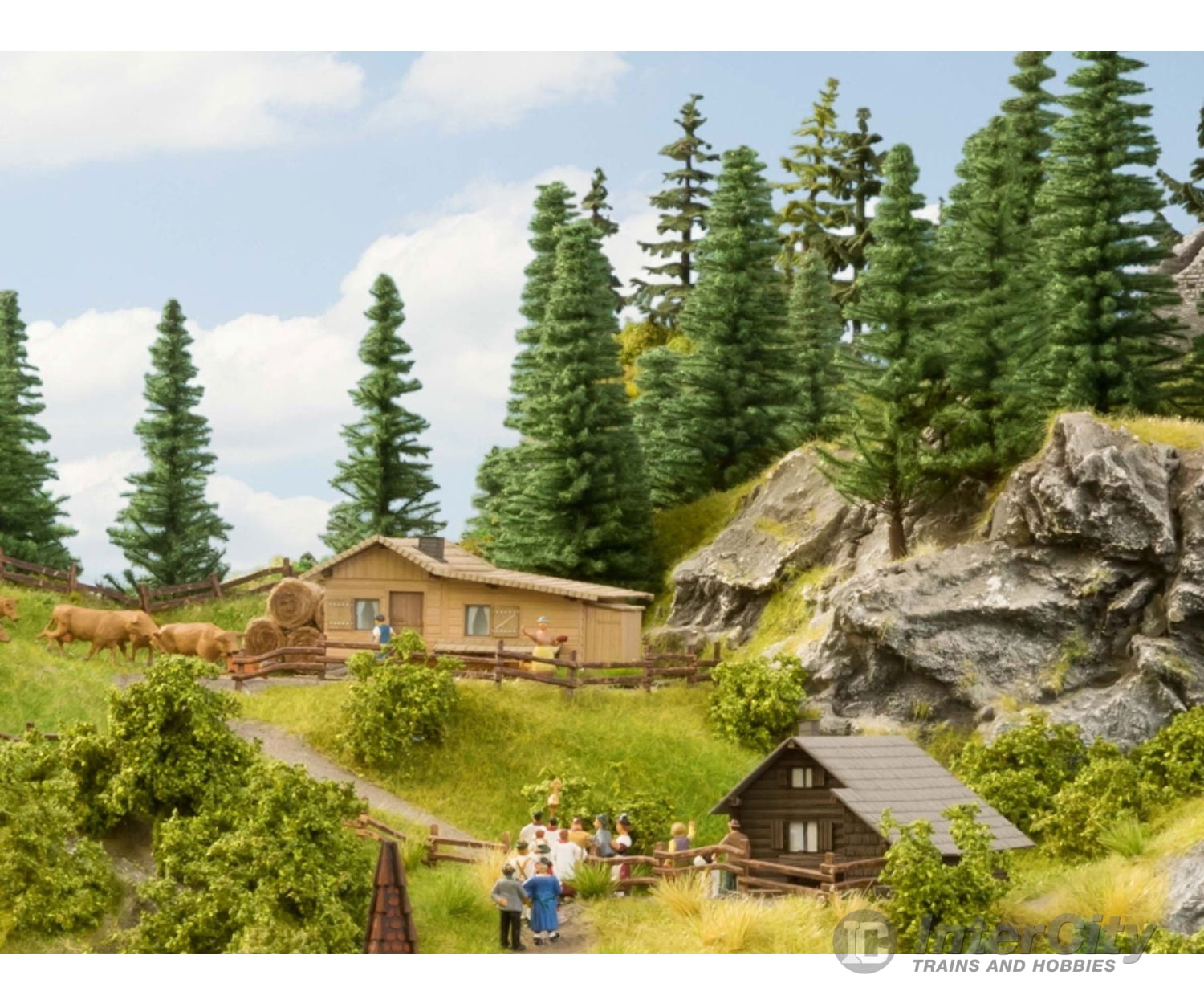 Noch 14339 HO Mountain Hut Scenery Details