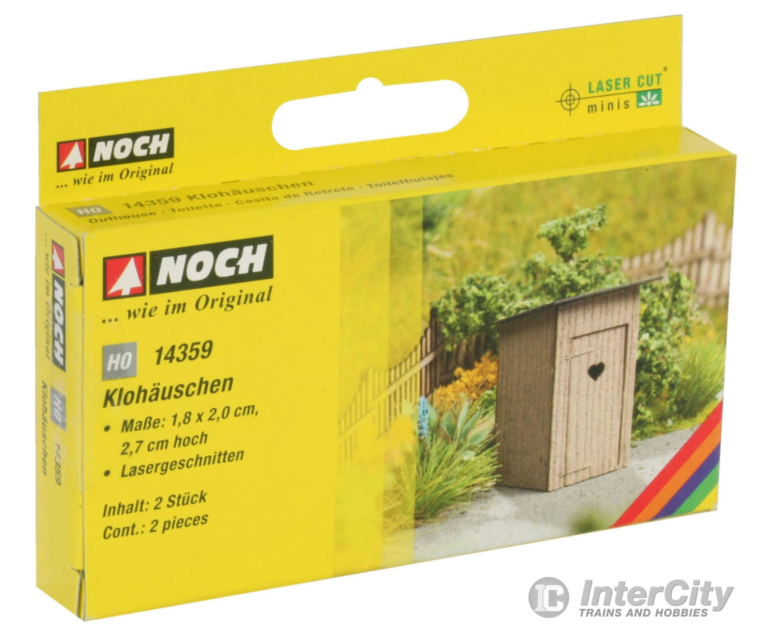 Noch 14359 HO Outhouses Scenery Details