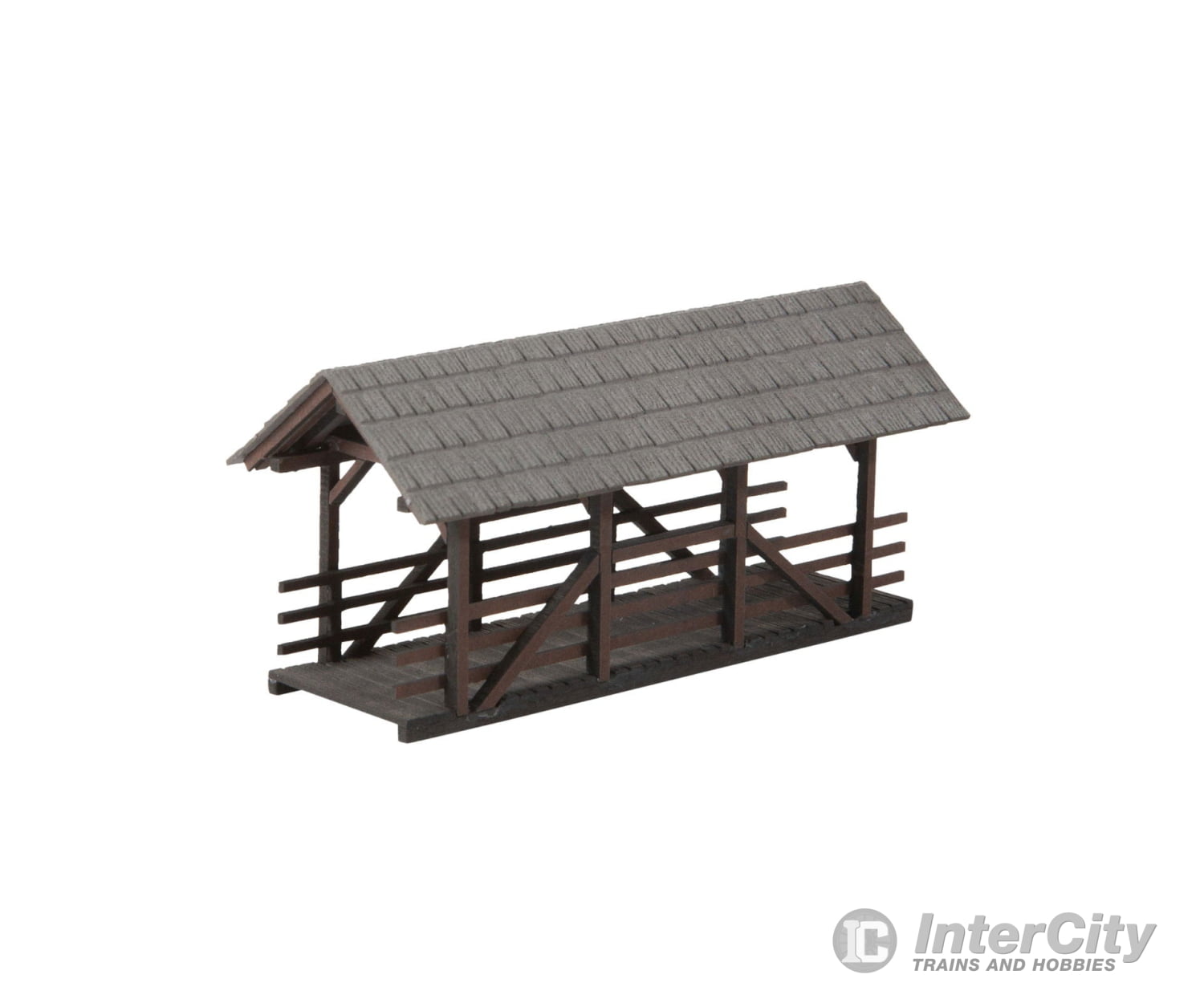 Noch 14372 HO Covered Pedestrian Bridge Scenery Details
