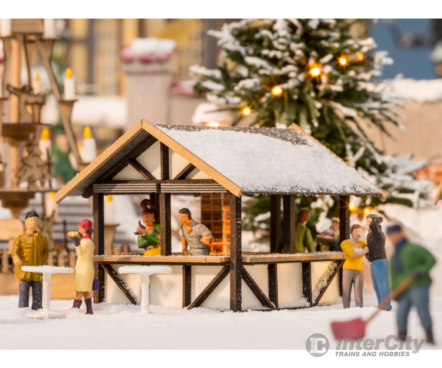 Noch 14393 HO Mulled Wine Stall Scenery Details