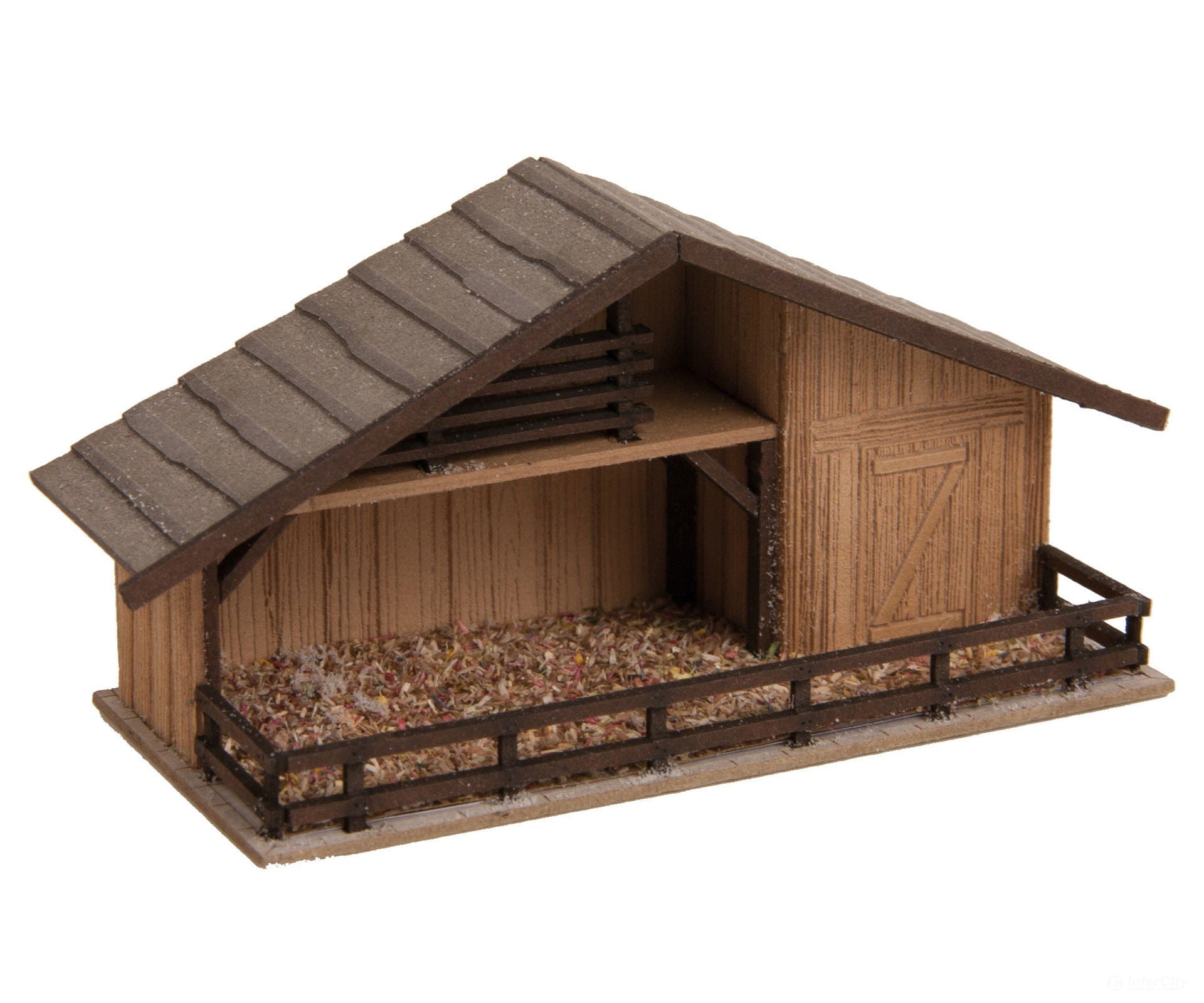 Noch 14394 HO Christmas Market Nativity Scene with Wood Look Figures Scenery Details