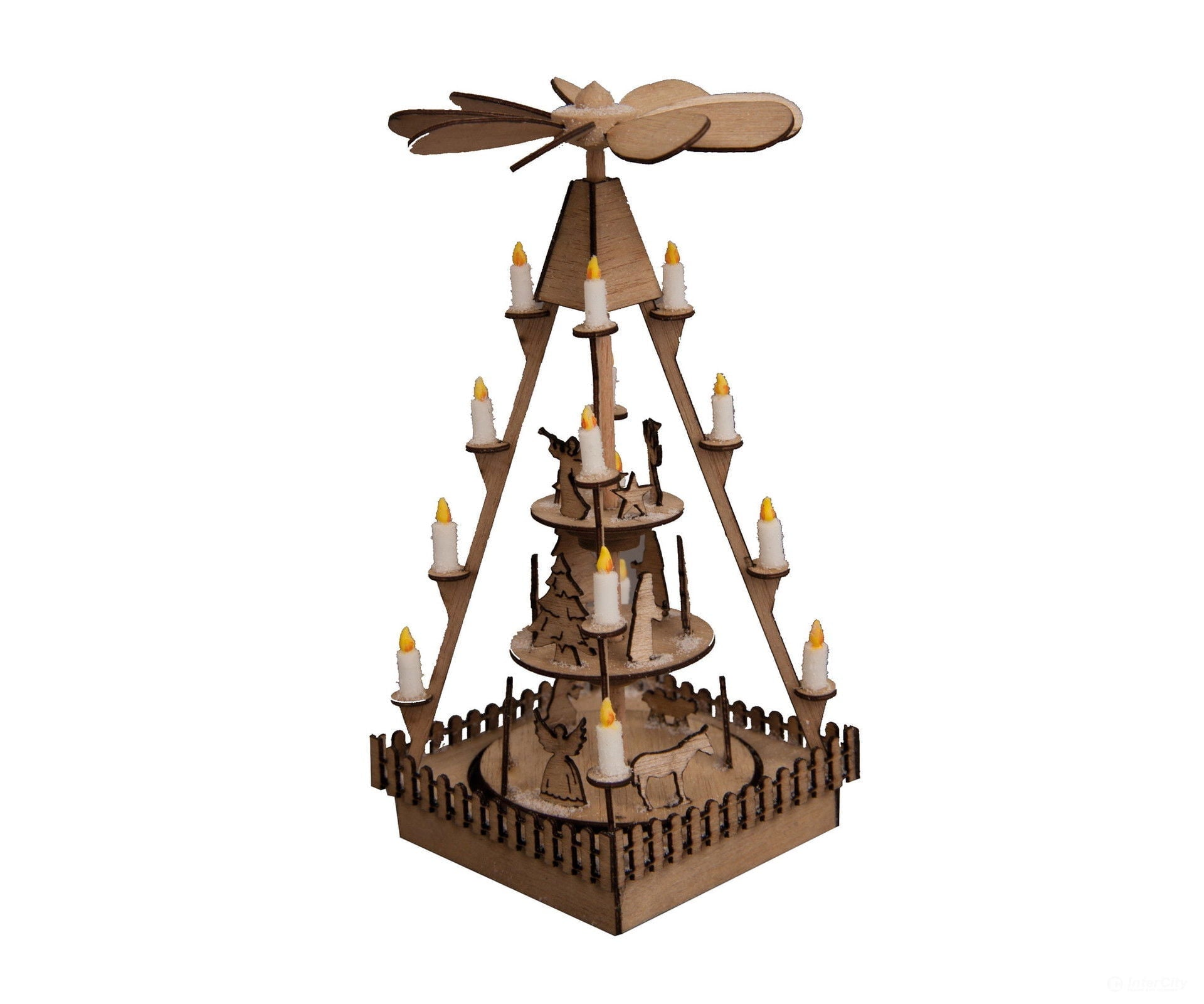 Noch 14395 HO Christmas Market Pyramid Scenery Details