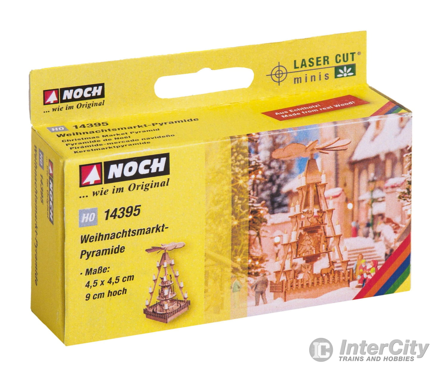 Noch 14395 HO Christmas Market Pyramid Scenery Details