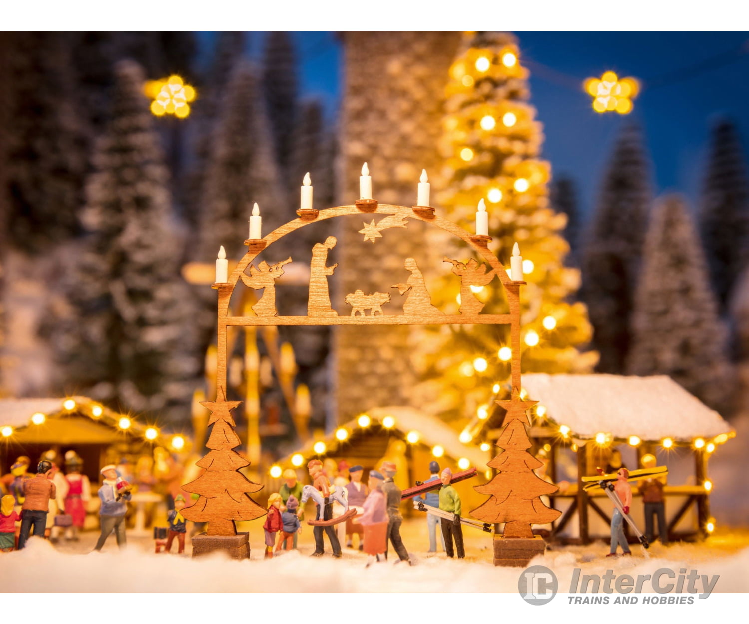 Noch 14681 N Christmas Market Entry Arch Scenery Details
