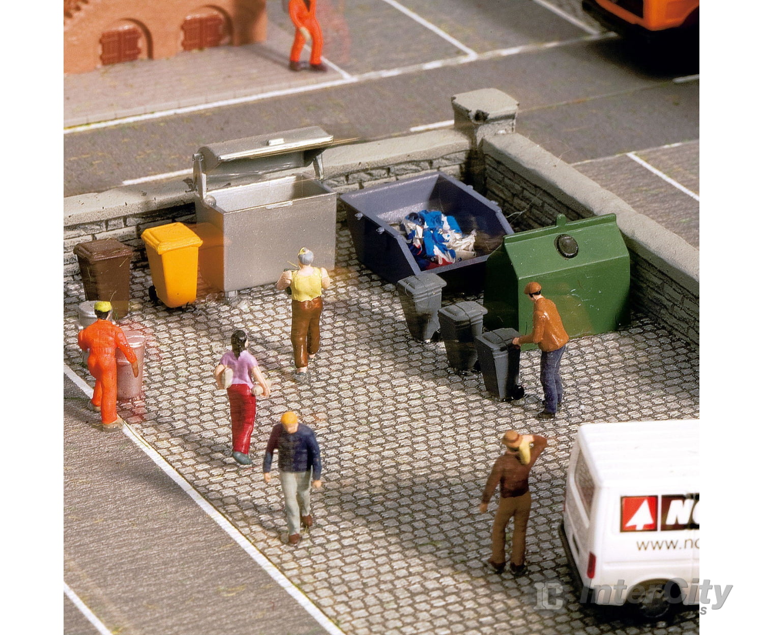 Noch 14825 HO Müllbehälter Scenery Details