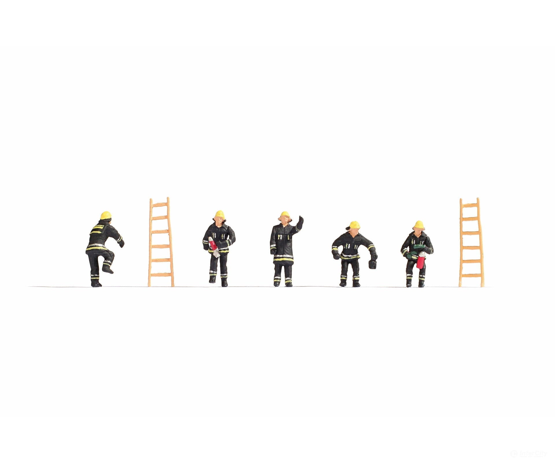 Noch 15021 HO Standing Firefighters in Action Figures