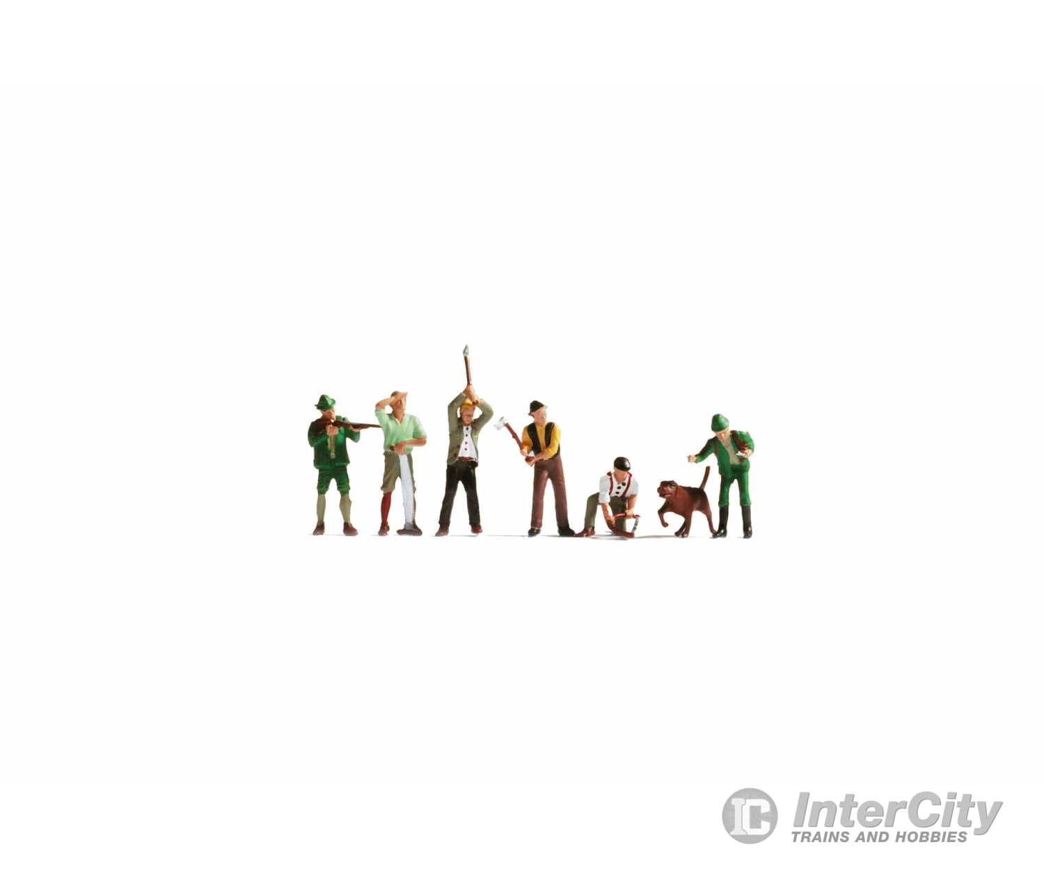 Noch 15060 HO Hunters and Lumberjacks at Work Figures