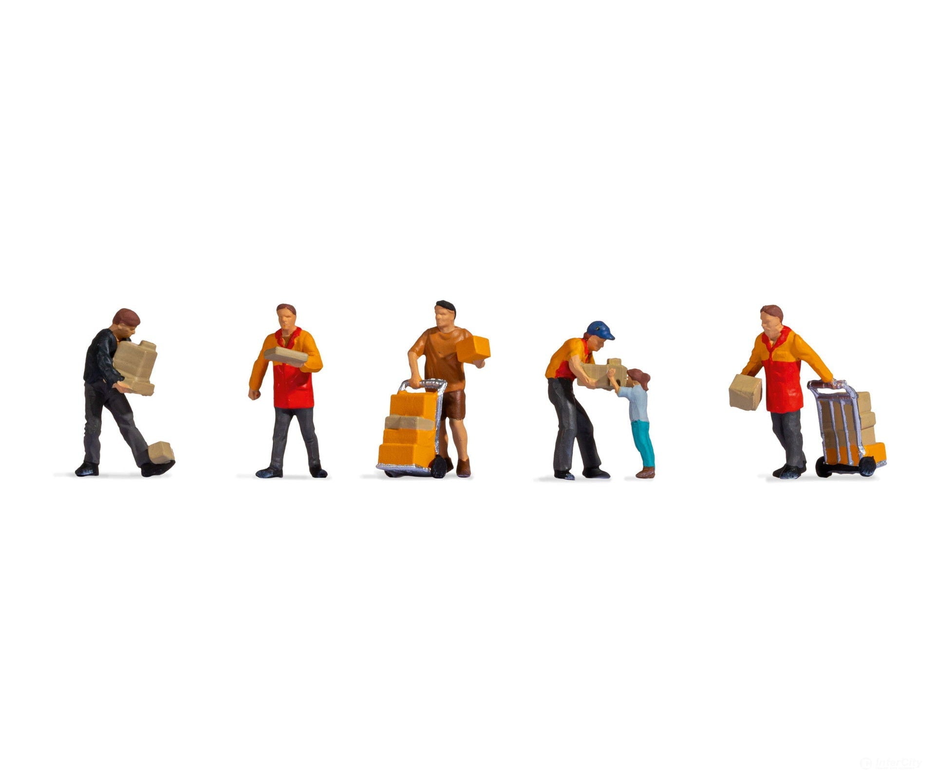 Noch 15069 HO Parcel Couriers Figures