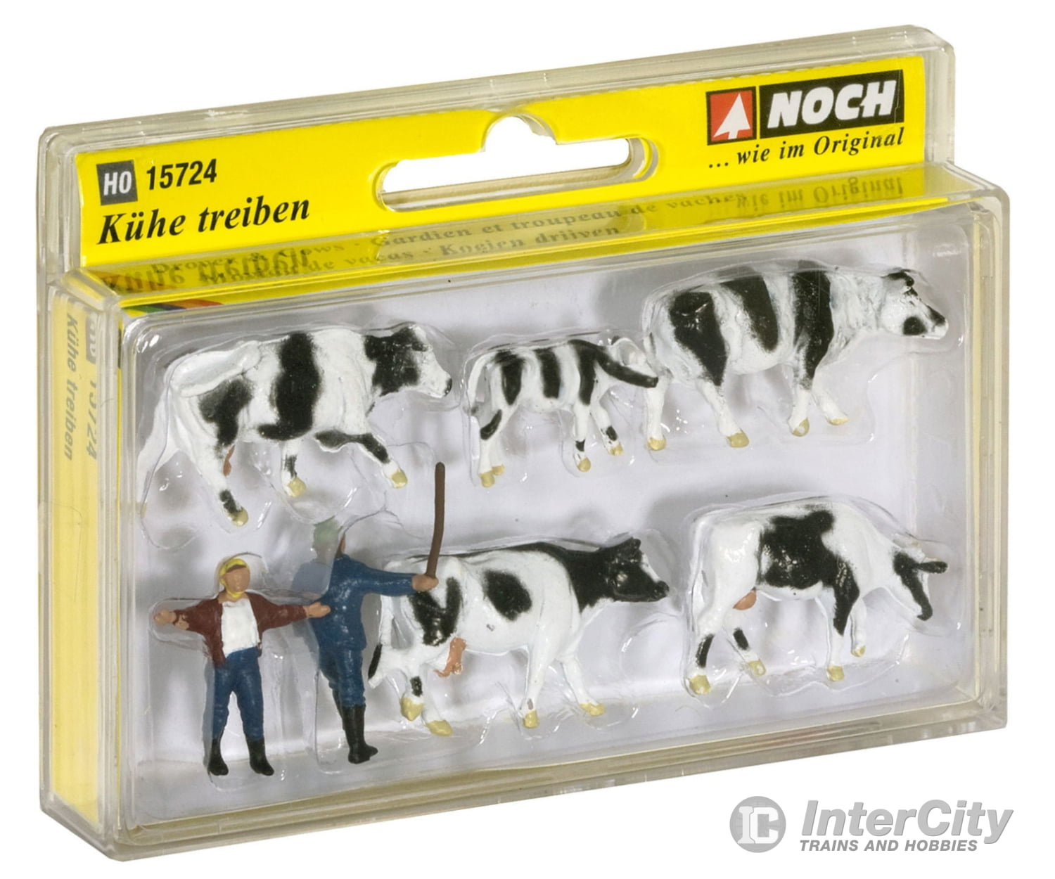 Noch 15724 HO Drover and Cows Figures