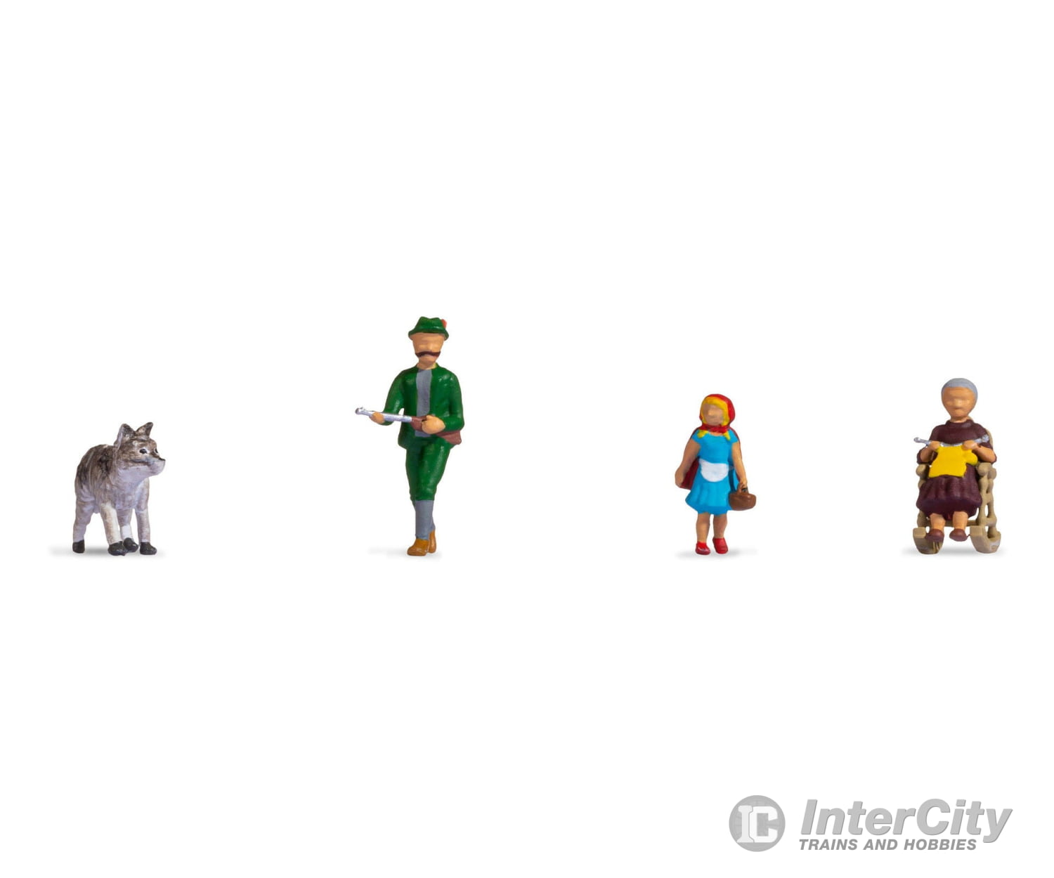 Noch 15805 HO Little Red Riding Hood and the Big Bad Wolf Figures