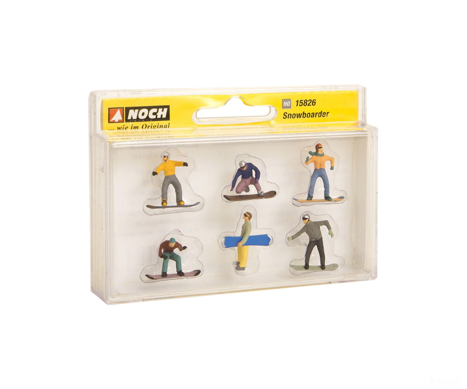 Noch 15826 HO Snowboarders Figures