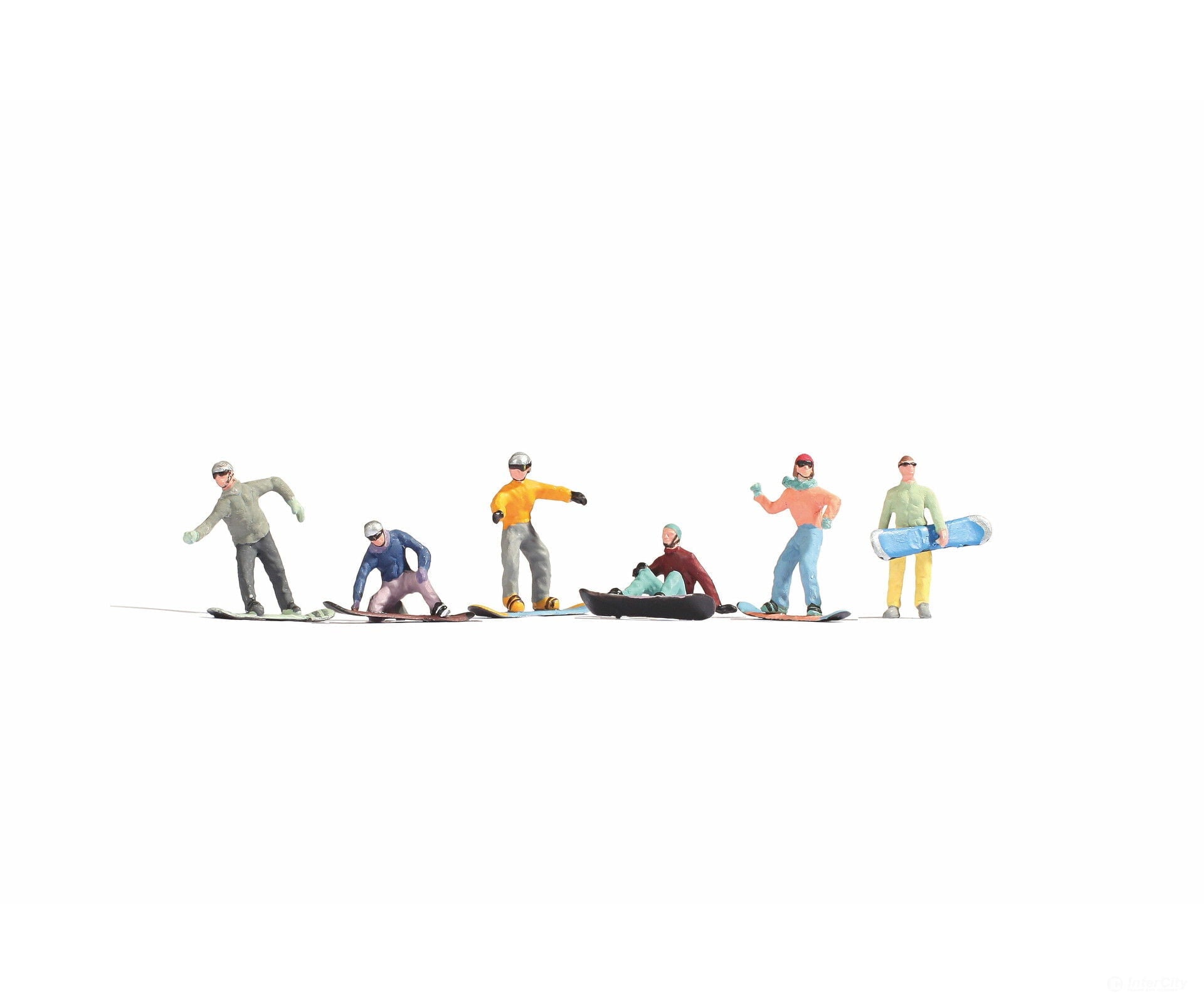 Noch 15826 HO Snowboarders Figures