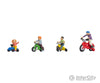 Noch 15908 HO Children on Bicycles Figures