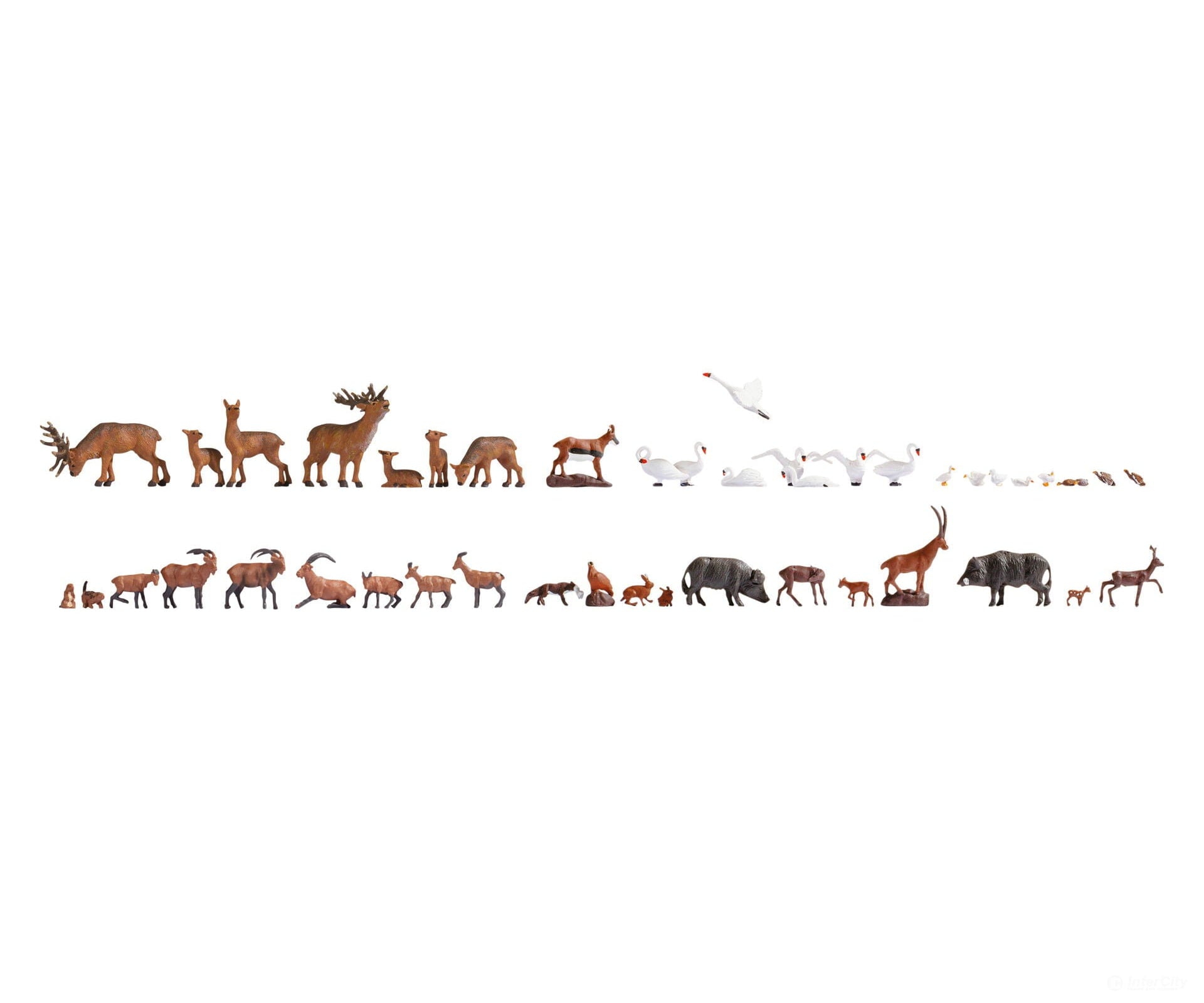 Noch 16053 HO Wild Animals Mega Saver Set Figures
