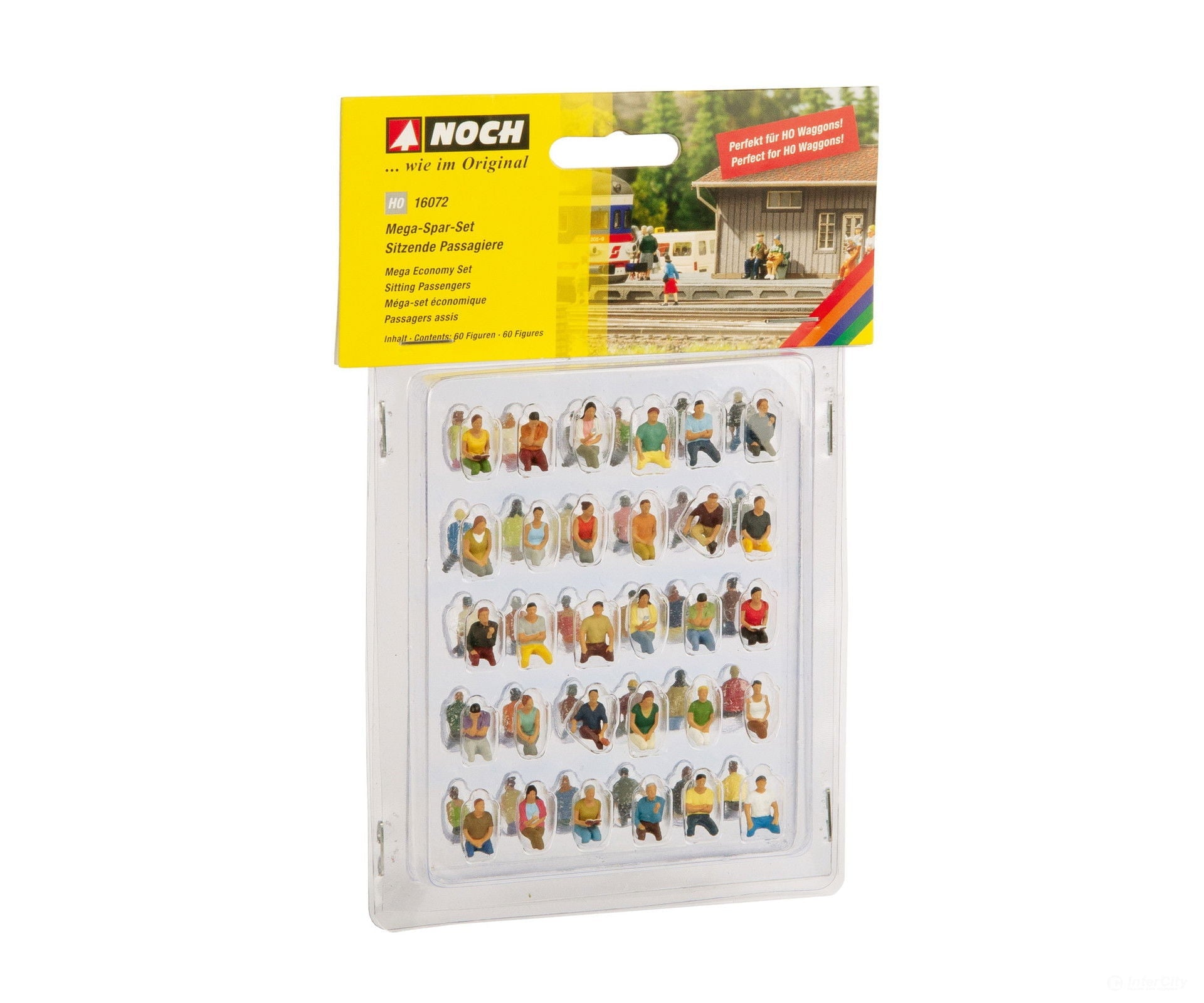 Noch 16072 HO Mega Economy Set ’Sitting Passengers’ Figures