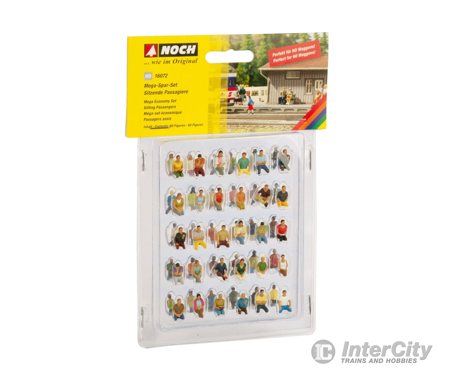 Noch 16072 HO Mega Economy Set ’Sitting Passengers’ Figures