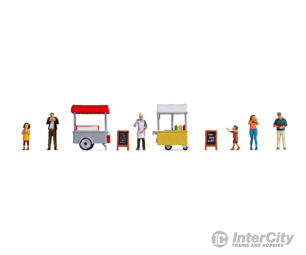 Noch 16229 HO Themed Figures ’Ice Cream & hotdog Van’ Figures