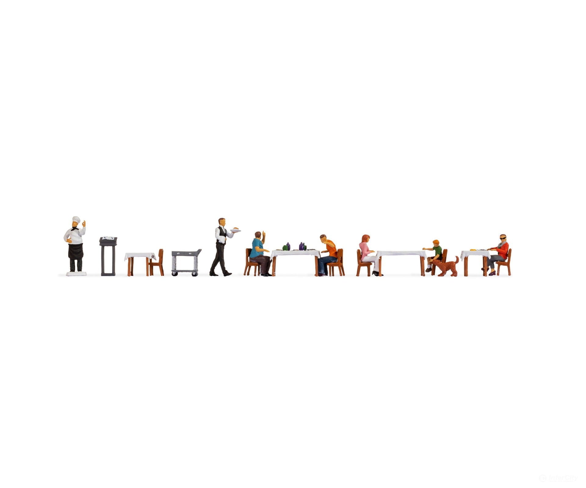 Noch 16246 HO Themed Figures Set ’Restaurant’ Figures