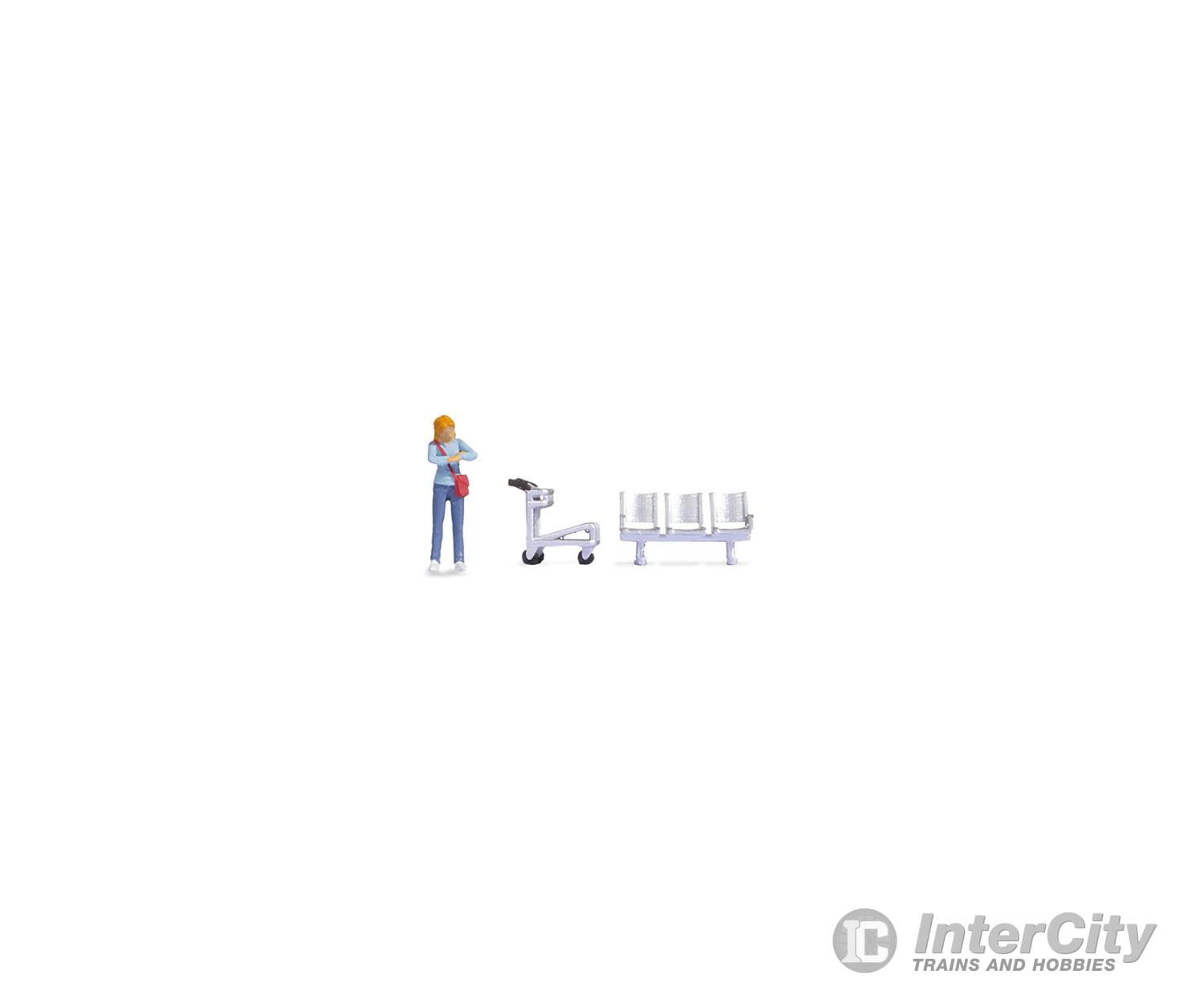 Noch 16528 HO Tiny Scenes ’On the Platform’ Figures