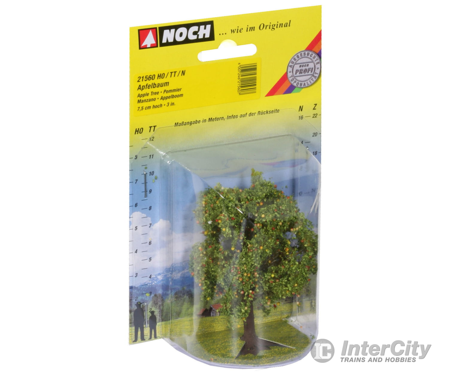 Noch 21560 HO TT N Apple Tree with Fruit Trees & Vegetation