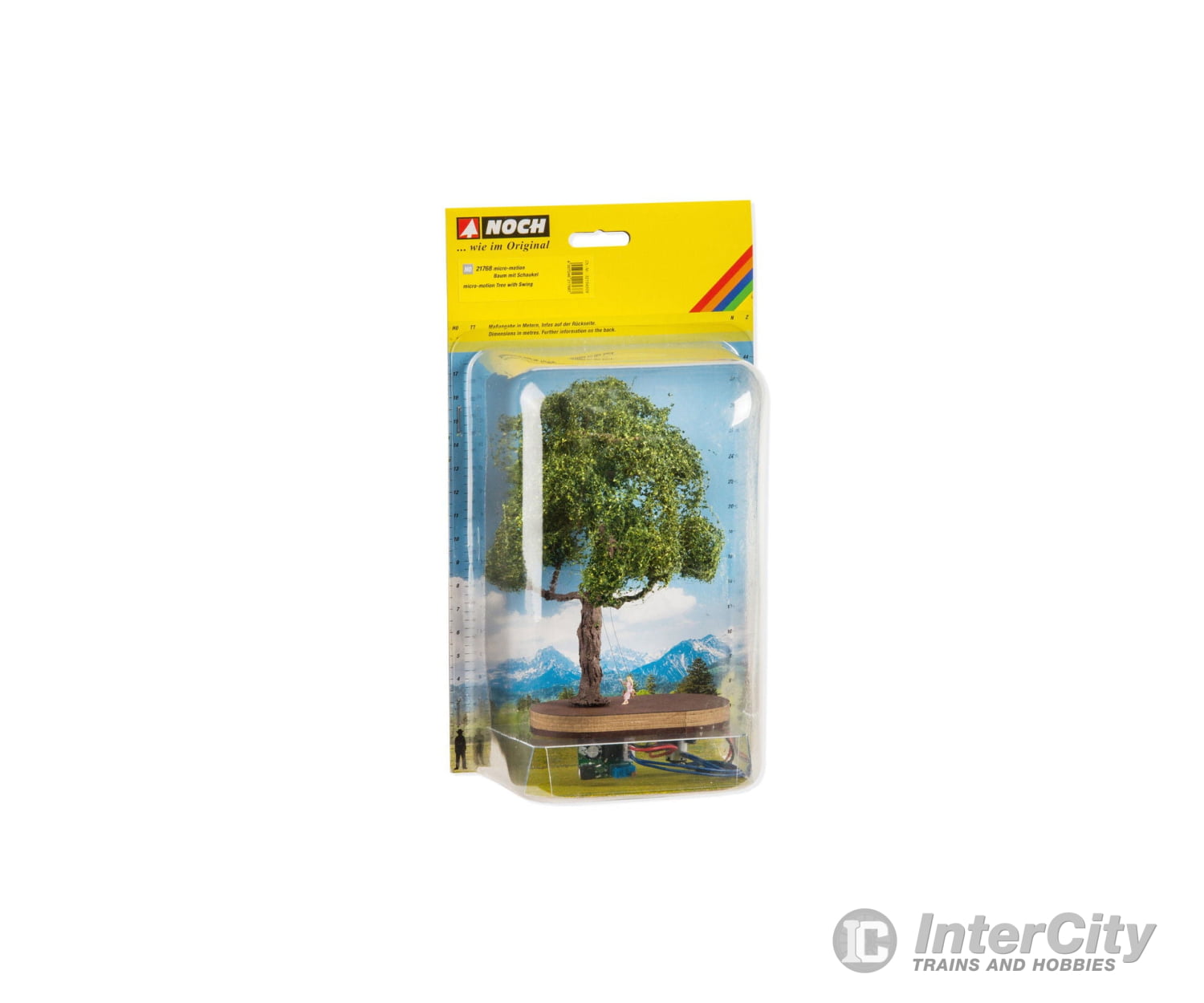 Noch 21768 HO micro-motion Tree with Swing Trees & Vegetation
