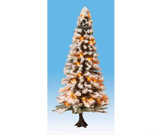 Noch 22130 Snow-Covered Christmas Tree With 30 Leds -- 4-3/4 12Cm Tall Scenery Details