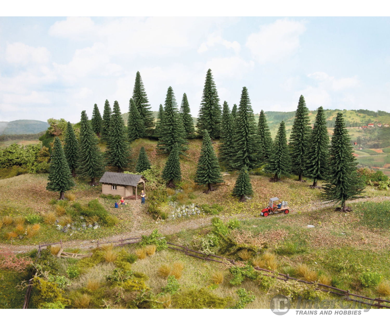 Noch 26830 HO TT Fir Trees with Planting Pin Trees & Vegetation