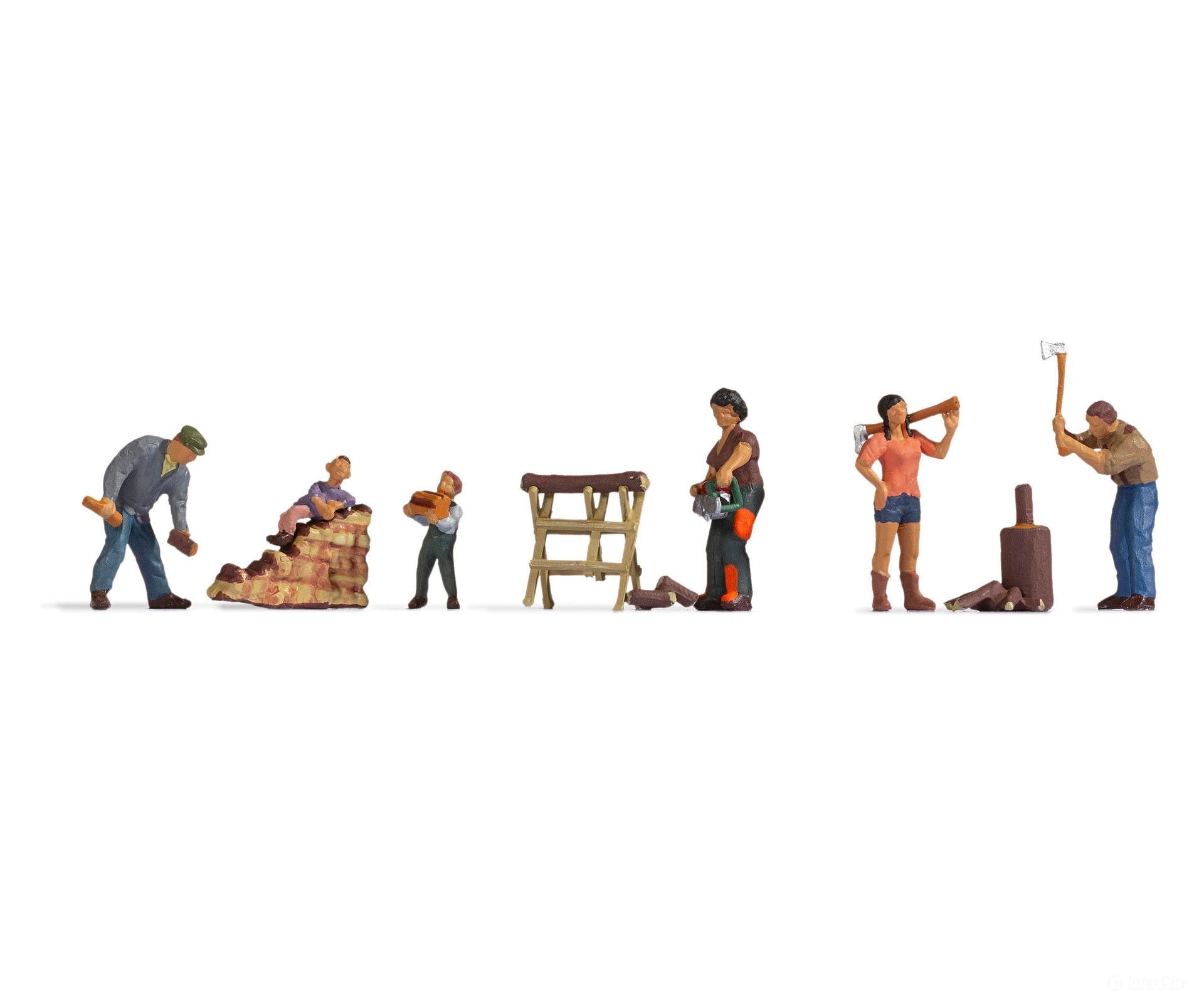 Noch 36616 N Chopping Firewood Figures