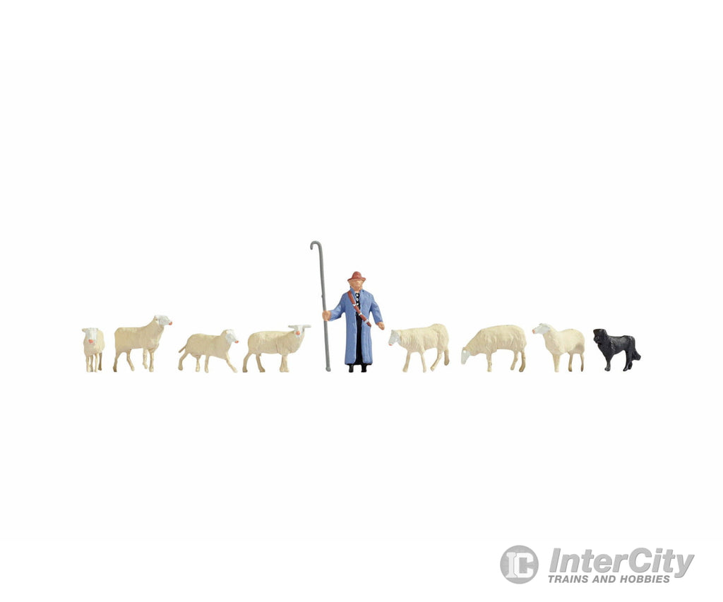Noch 36748 N Sheep and Shepherd Figures