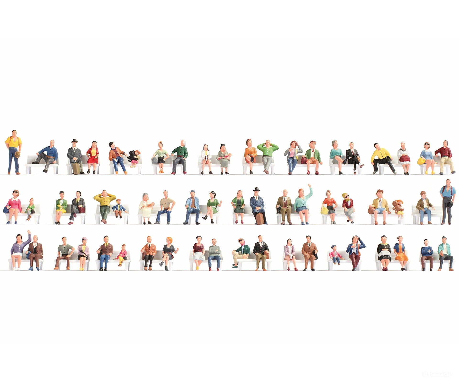 Noch 37071 N Mega Economy Figures Set ’Sitting People’ Figures