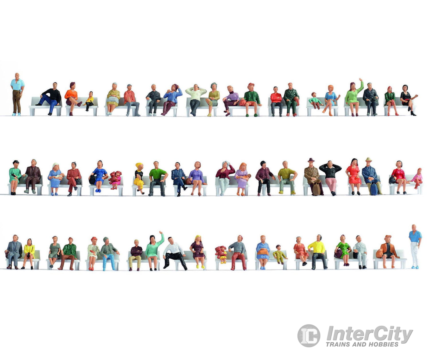 Noch 47402 TT Mega Economy Set Sitting People Figures