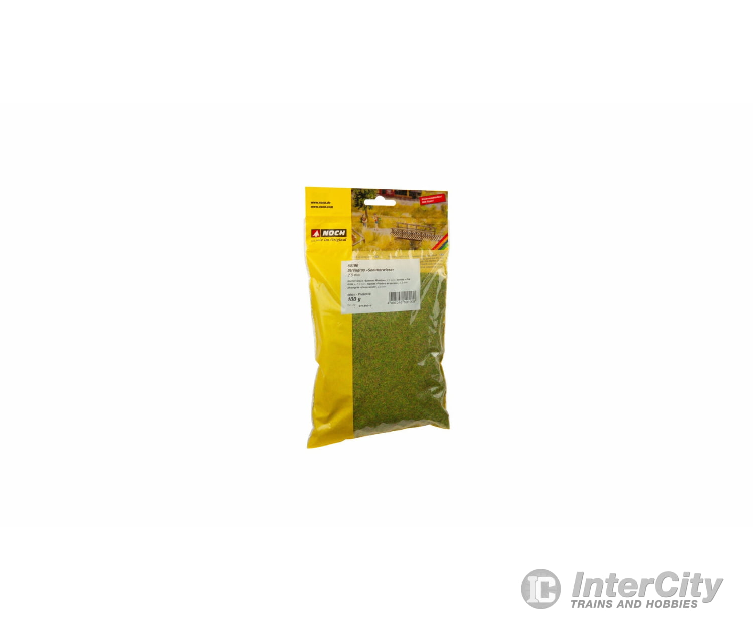 Noch 50190 Scatter Grass ’Summer Meadow’ 2.5 mm Static Grass & Applicators
