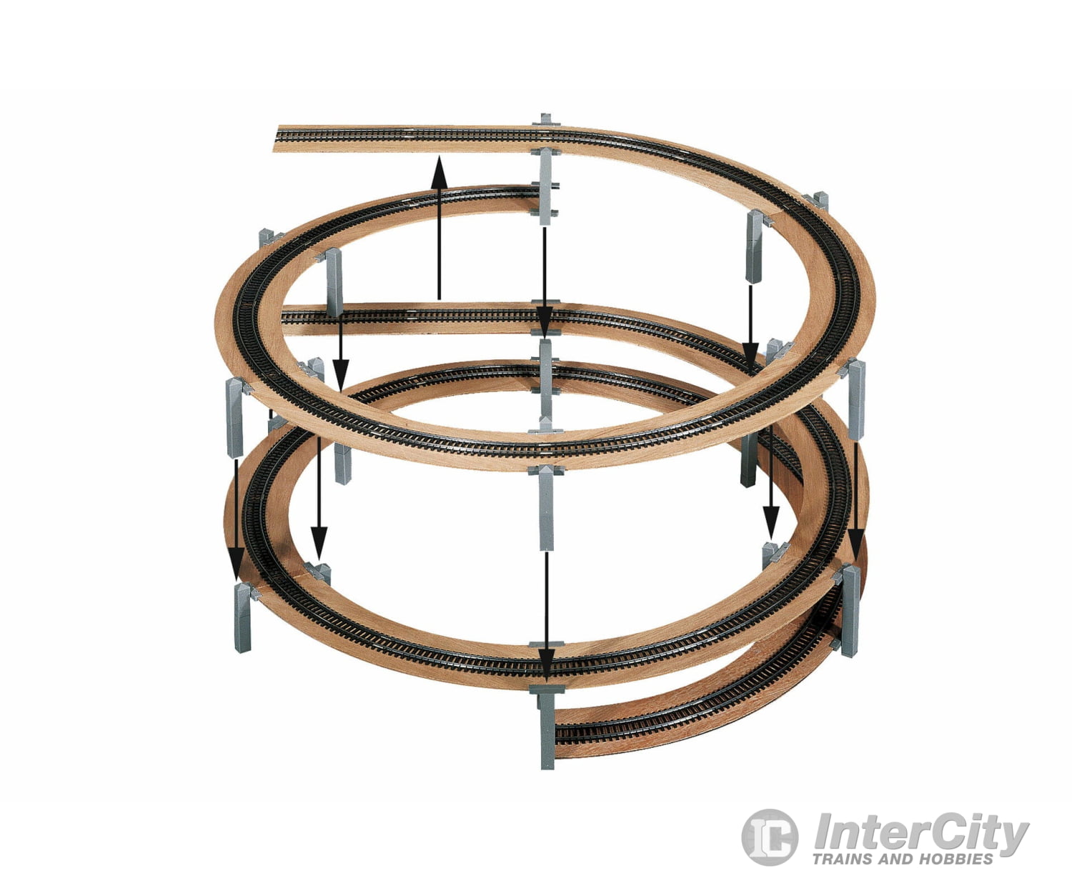 Noch 53107 HO LAGGIES Helix Complete Kit Add-on Circle Layout Kits