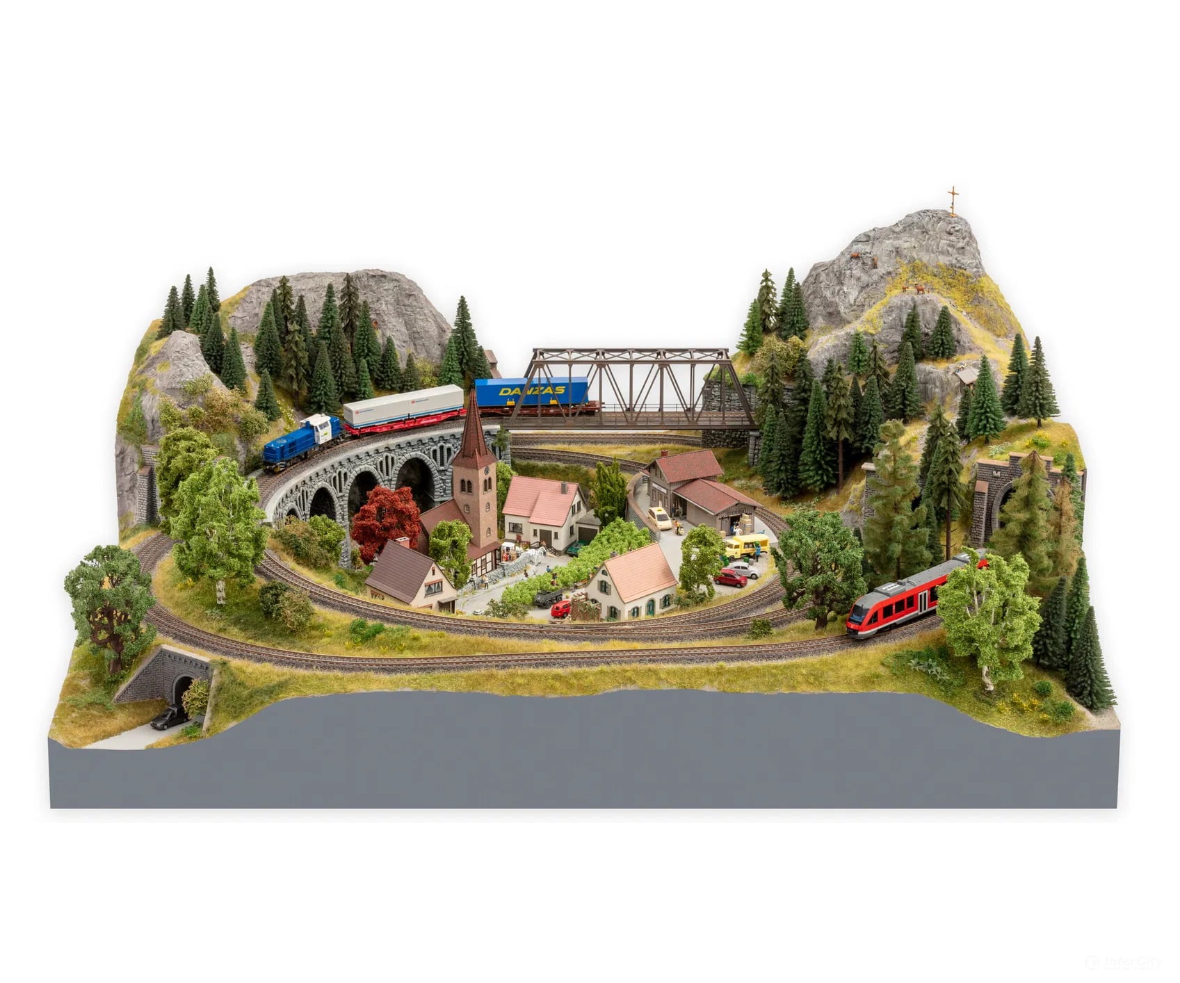 Noch 53615 HO easy TRACK Railway Route Kit “Theisensee” Layout Kits