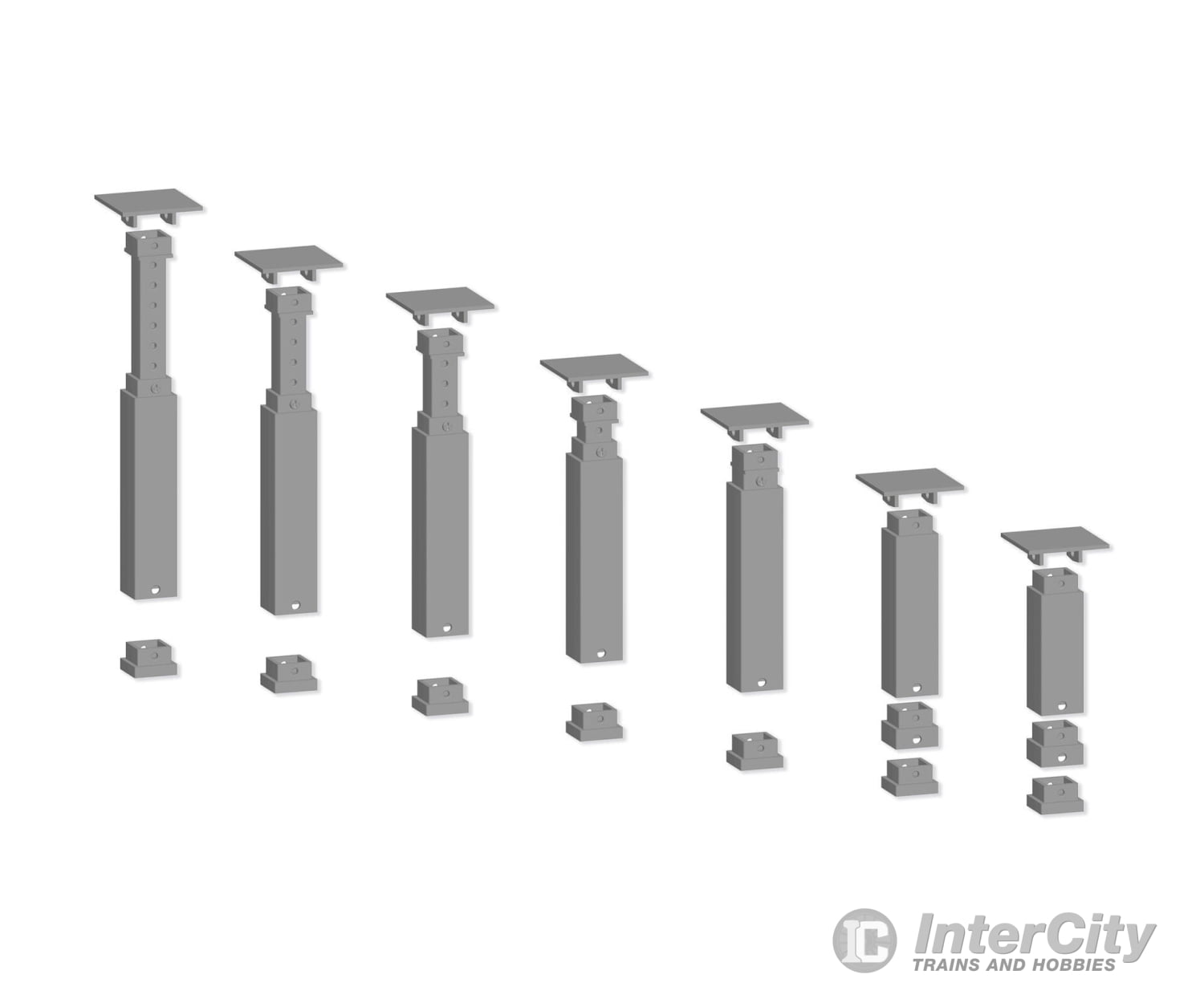 Noch 53941 HO TT N easy TRACK Pillar Set Top Layout Kits