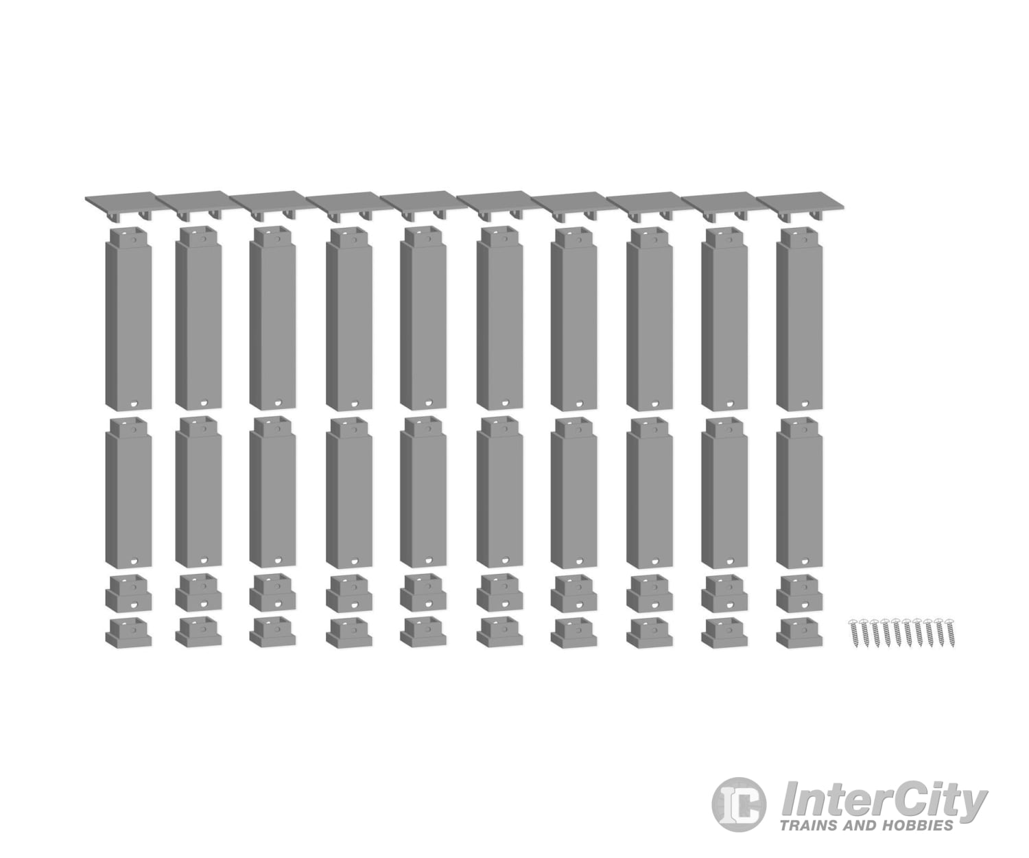 Noch 53942 HO TT N easy TRACK Pillar Set Incline Layout Kits