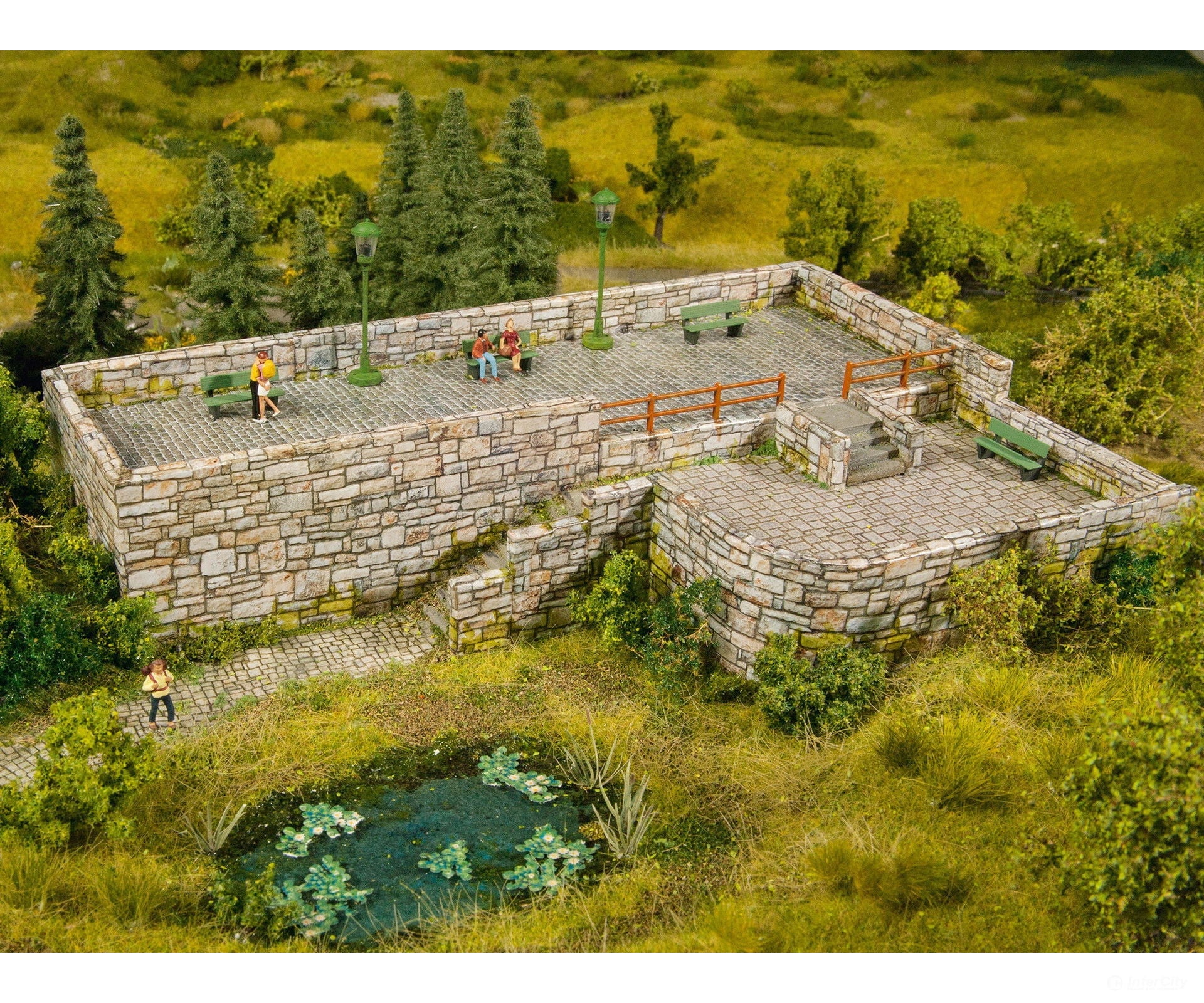 Noch 56640 HO 3D Cardboard Sheet ’Quarrystone Wall’ Other Scenery
