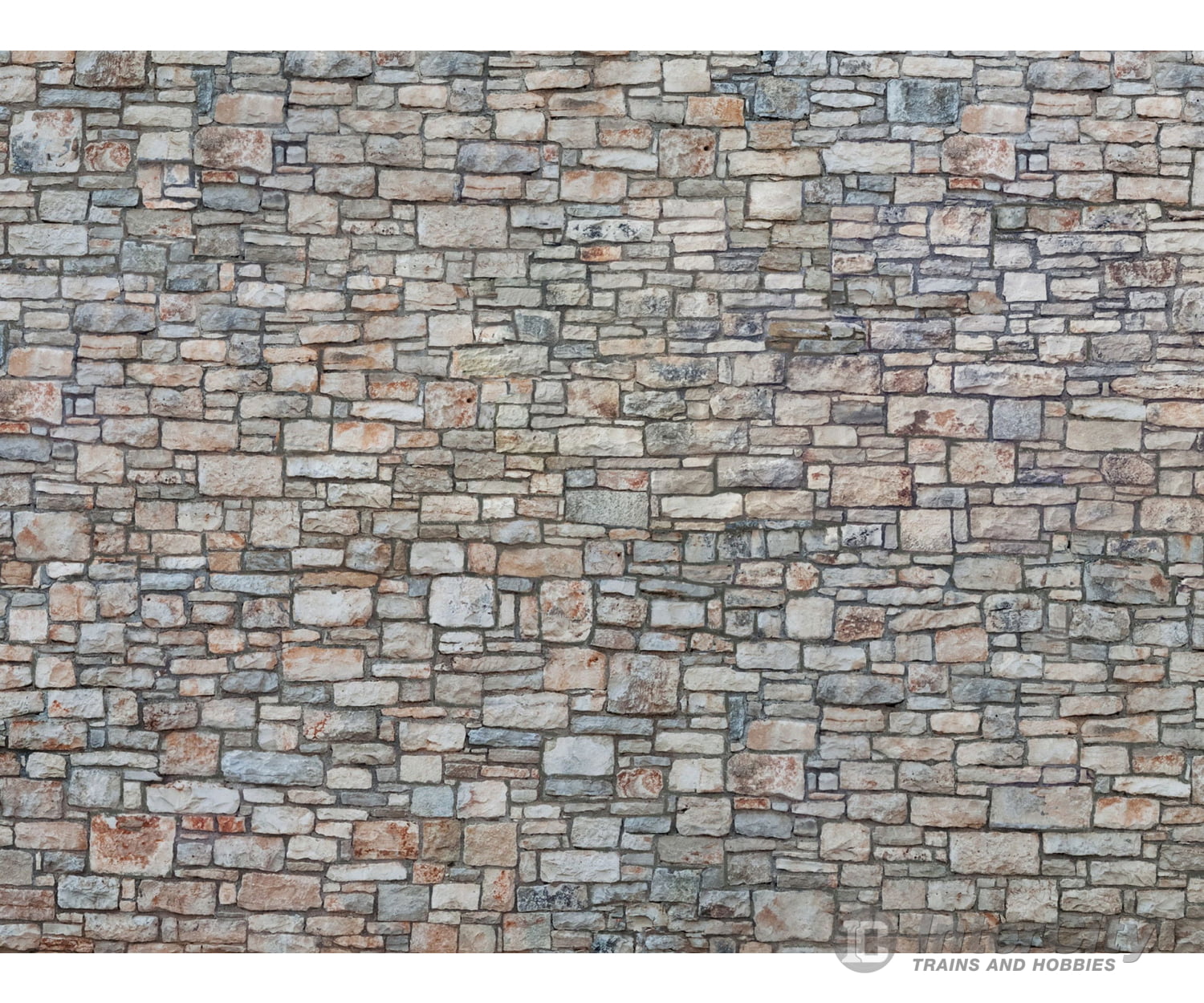 Noch 56640 HO 3D Cardboard Sheet ’Quarrystone Wall’ Other Scenery