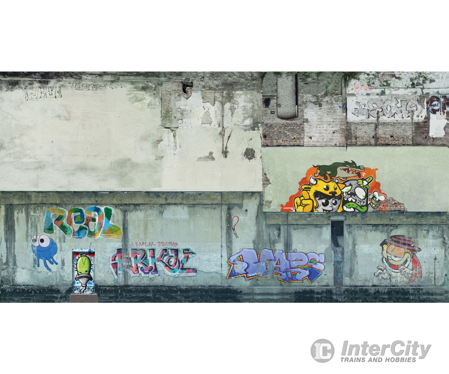 Noch 56669 HO 3D Cardboard Sheet ’Industrial Walls’ Other Scenery