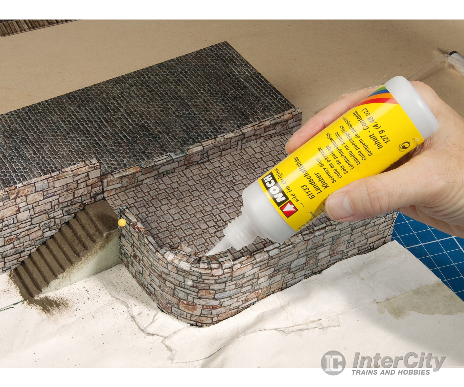 Noch 56971 N 3D Cardboard Sheet ’Plain Tiles’ Other Scenery