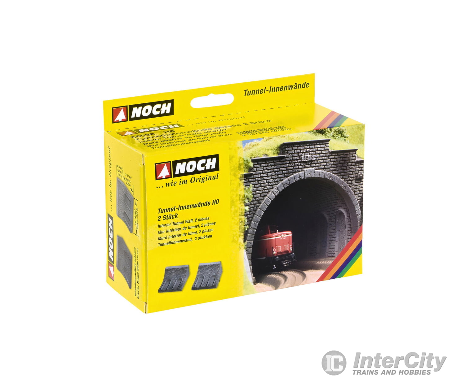 Noch 58030 hoe HO H0m Interior Tunnel Wall Straight Tunnels & Bridges