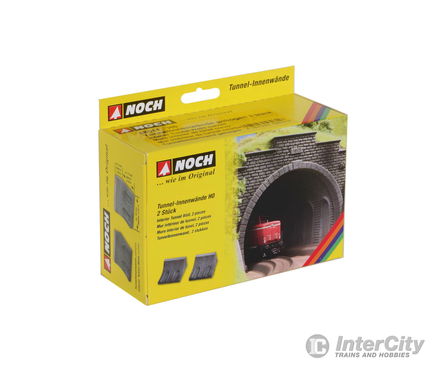 Noch 58031 hoe HO H0m Interior Tunnel Wall Curved Tunnels & Bridges