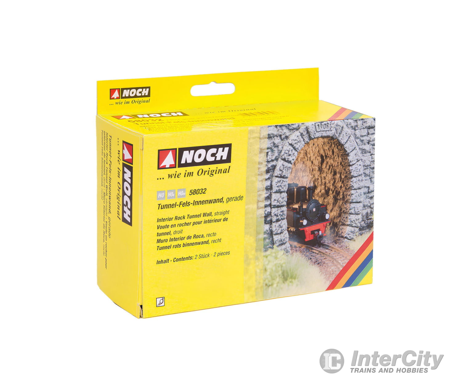 Noch 58032 hoe HO H0m Interior Rock Tunnel Wall Straight Tunnels & Bridges