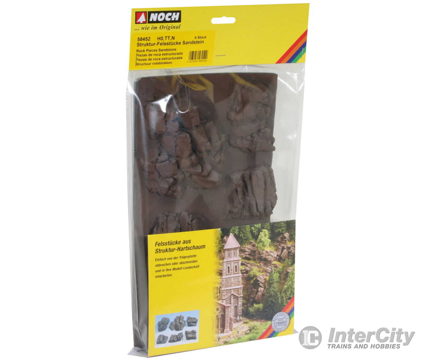 Noch 58452 Structured Rock Pieces ’Sandstone’ Other Scenery