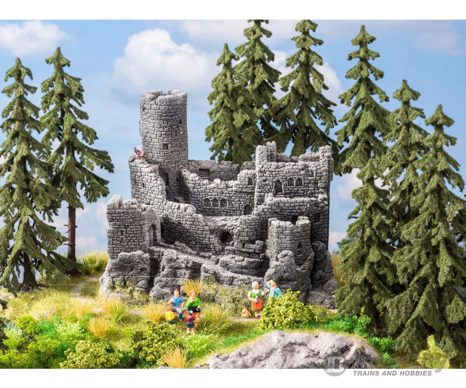 Noch 58609 HO TT N Castle Ruin Structures