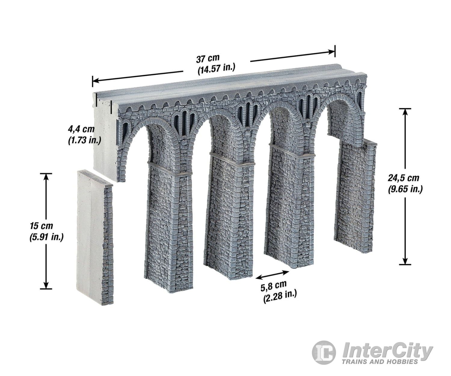 Noch 58660 HO Quarrystone Viaduct Tunnels & Bridges